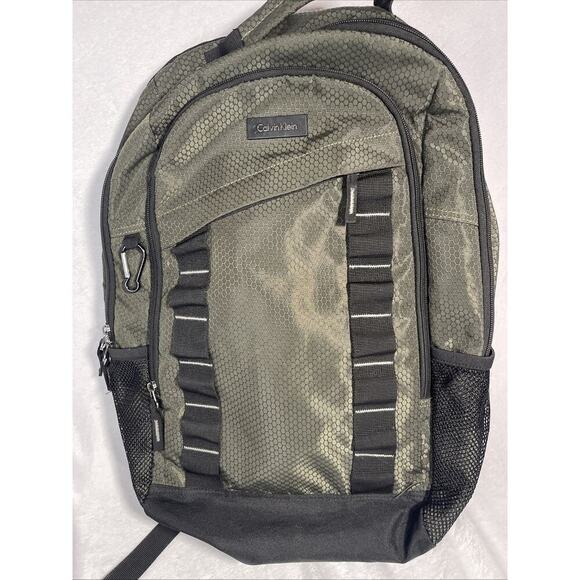 Calvin Klein Handbags - Calvin Klein Backpack -Olive green Nylon